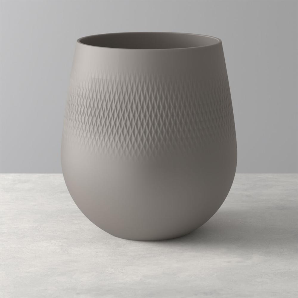 Vases & Flower Pots | Manufacture Collier Taupe Carre Vase, Large Home Décor Vases & Flower Pots